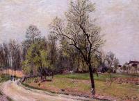 Sisley, Alfred - Edge of the Forest in Spring, Evening